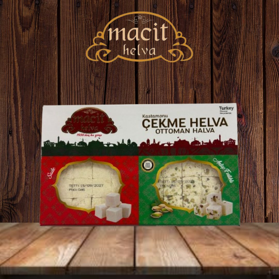 Sade-Fıstıklı Çekme Helva 200 Gr (Vakumlu)